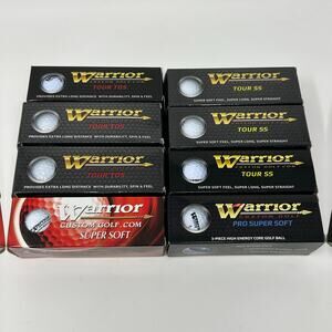 24 Warrior Custom Golf Variety Pack Golf Balls WCG 9 Tour SS 9 Tour TDS 6 Soft